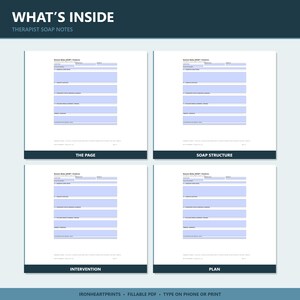 Plantilla de notas SOAP para terapeutas LPC (PDF rellenable) / Notas de progreso de la terapia, formulario de documentación clínica para la práctica privada imagen 9