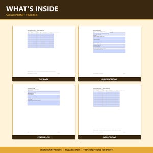 Renovation Permit Tracker Printable PDF | Home Improvement Permit Log, Multi-Jurisdiction, Submit Dates, Approval Status image 9