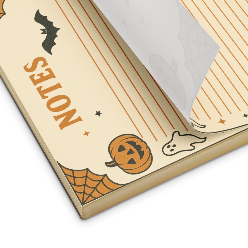 Vintage Halloween Notepad: Ghosts, Pumpkins & Spooky Decor - Etsy