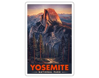 Pegatinas del Parque Nacional de Yosemite: vinilo resistente al agua para decorar aventuras