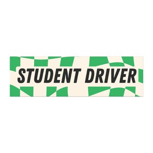 Student Driver Car Magnet: Safe Driving Accessory (10&quot;x 3&quot;)