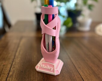 Personalized Ballet Slipper Pencil Holder