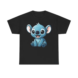 Cute Koala Unisex Heavy Cotton Tee, Animal Lover's Shirt, Gift for Kids, Cartoon T-shirt, Birthday Attire, Casual Wear