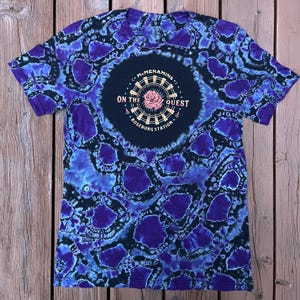Upcycled Thrifted Altered Reworked Reverse Tie-Dye McMenamins Roseburg Station on Th Quest Ale Beer Oregon Vibes Gateway Crater Lake Size M