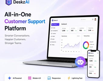 Laravelヘルプデスクウェブサイトテンプレートスクリプト | AIチケット管理システム | デジタルダウンロード