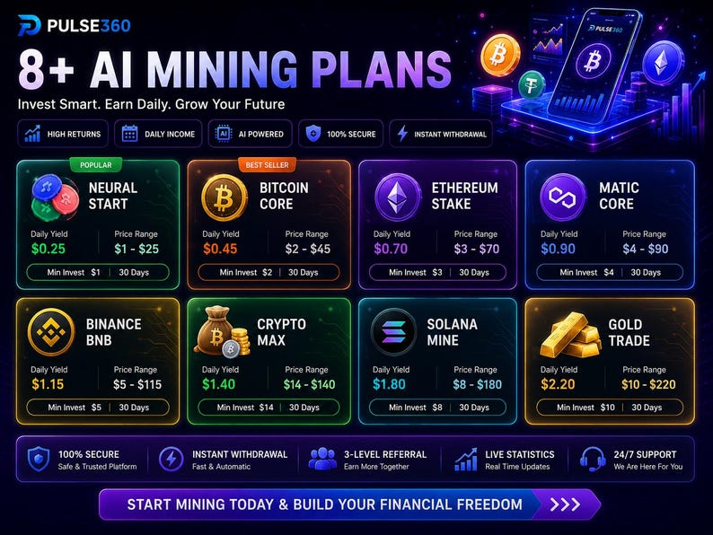 AI Krypto-Mining Php Script Vorlage Mobile Responsive digitaler Download Bild 3