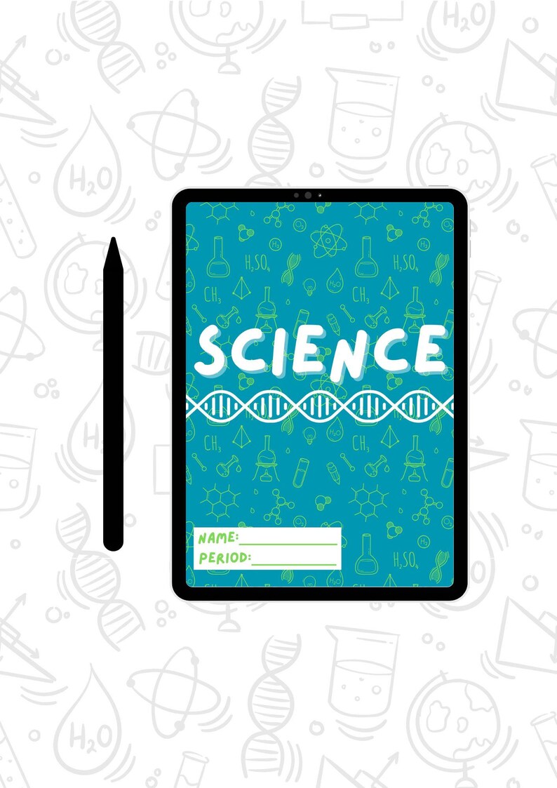 Science Binder Side Science Binder Cover Insert | Digital Download | Student & Teacher ...
