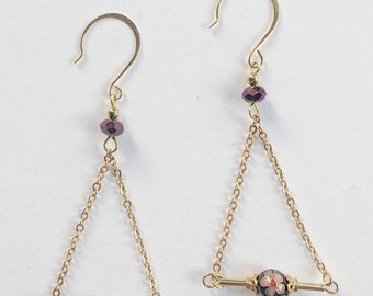 Golden Trapeze Earrings