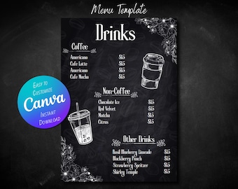 Chalkboard Menu Template