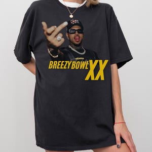 Chris Brown Breezy Bowl XX T-Shirt, Chris Brown Album Shirt, Chris Brown Mittelfinger Vintage Shirt, Konzert Shirt, Merch Shirt