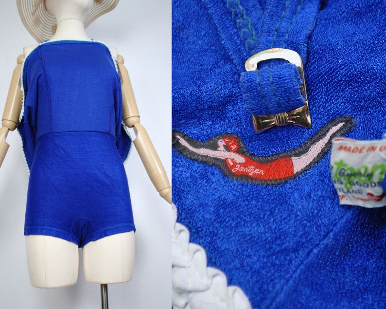 Documented Vintage 1940s JANTZEN Playsuit Swimsuit Mini Dress - Etsy