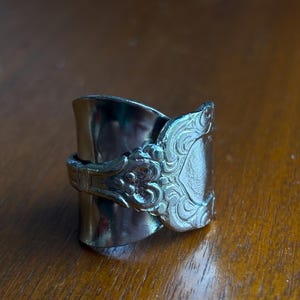 Silver plated spoon ring