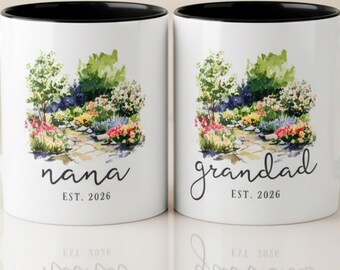 Personalised Nana Water Colour Mug | Accent Coffee Mug 11oz