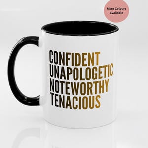 Tazza da caffè con affermazione motivazionale CUNT - Regalo di empowerment