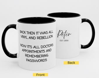 Taza de café con acento personalizado: regalo personalizable, ideal para cumpleaños, festividades, decoración de oficina, un recuerdo especial.