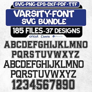 Varsity Font SVG, Jersey Font Svg, Sports SVG Alphabet, Varsity Alphabet Svg, College Font, Varsity Letters, Football Font, Baseball Font