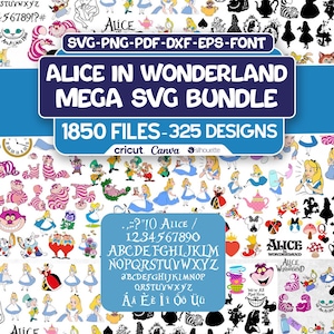 Alice in Wonderland SVG Bundle | Alice SVG | Queen of Hearts Clipart ...