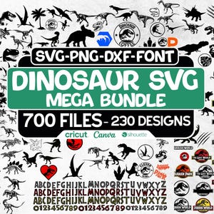 Dinosaurier-Svg-Mega-Bundle, Baby-Dinosaurier-Svg, Dinosaurier-Clipart, T-Rex-Svg, Dino-Svg-Datei, Dinosaurier SVG-Schnittdateien für Cricut, Dinosaurier-Silhouette,