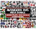 Avengers Mega SVG Bundle, Avengers Svg Cut Files For Cricut, Silhouette, Superheroes Avengers Png, Instant Download,  Marvel Comics Svg