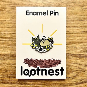 Studio Ghibli | Sleeping Totoro Enamel Pin –  Studio Ghibli Inspired - Fan Merch
