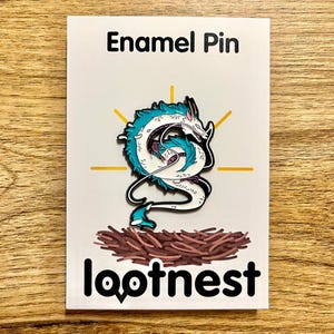 Studio Ghibli | Haku Dragon Enamel Pin - Spirited Away Studio Ghibli | FanMerch | Gift