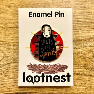 Studio Ghibli | No-Face Spirited Away Enamel Pin - Studio Ghibli Inspired | Fan-Merch | Gift