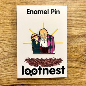 Studio Ghibli | Howl&#39;s Moving Castle Inspired Enamel Pin – Sophie & Howl - Fan Merch
