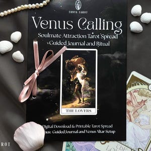Tirada de Tarot Extendida Venus Calling, Diario de Manifestación del Amor, Descarga Digital, Lectura de Cartas del Tarot, Tirada de Tarot Imprimible