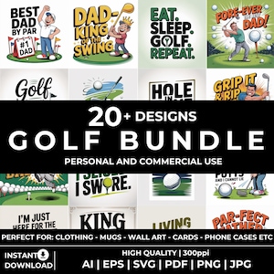 Vatertag PNG Clipart | 20+ Golf SVG, PNG | Lustiges Golf-Bundle | Golf Sprüche | Papas Geburtstag |  | Cricut | Silhouette | Vektorgrafik