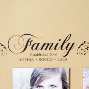 Family Decal - Family Established Sign - Family Established Decal - Family Decal Sticker - Family Wall Decal - Custom Signs - Custom Decal