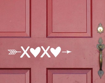 Valentines Day Decor - Door Decal - Door Decor - Valentines - Valentines Day - xoxo - Valentines Day Decorations - Classroom Decorations