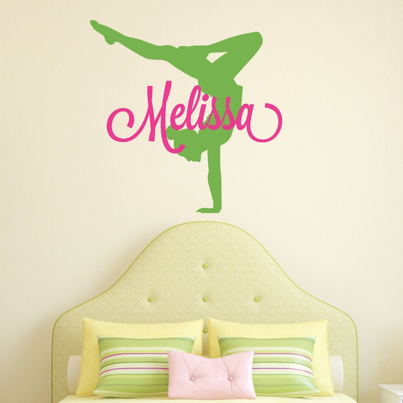 Gymnastics Wall Decals Gymnastics Decal Gymnastics Wall Etsy