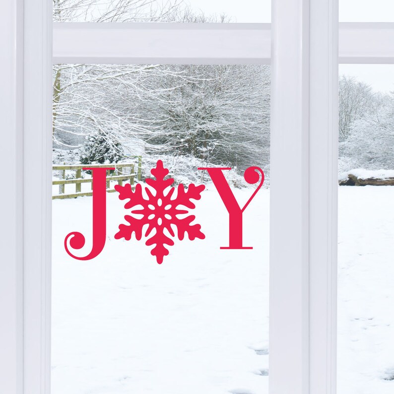 REUSABLE Window Cling Christmas Decorations Christmas Etsy