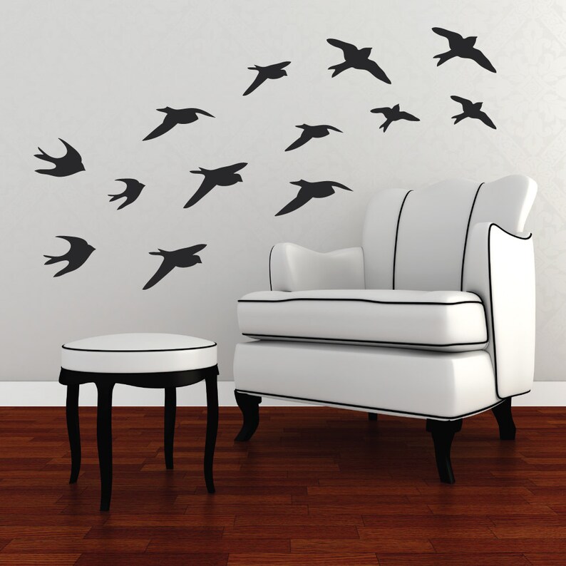Bird Wall Decals Bird Decals Bird Wall Decal Bird Wall Etsy