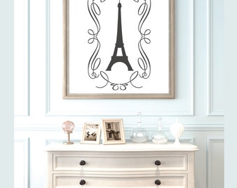 Wall Decals - Stickers - Wall Art - Paris Decor - Eiffel Tower Decor - Decals - Wall Decor - Wall Decal - Vinyl Stickers