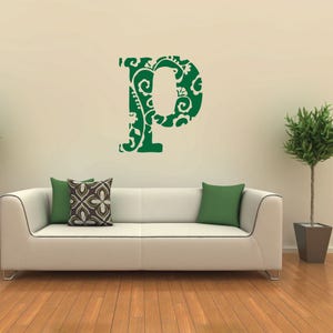 Monogram Monogram Decal Monogram Wall Decal Custom Decals Custom Wall Decals Monogram Sticker Rustic Decor Wall Decals image 2