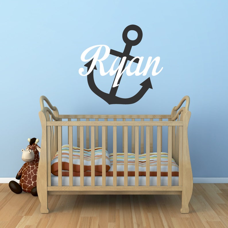 Nautical Wall Decor Nautical Wall Decals Nautical Name Etsy