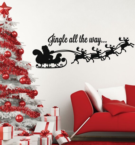 Christmas Decorations Christmas Decor Wall Decals Wall Etsy