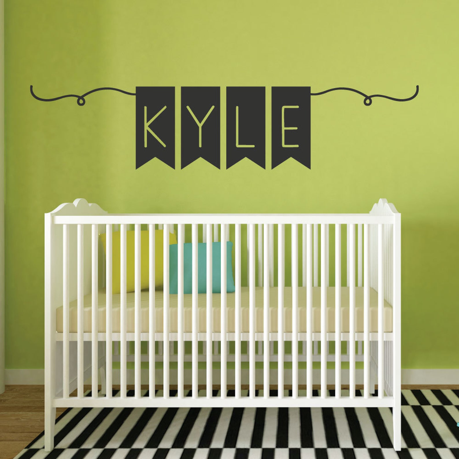 Name Wall Decal Nursery Wall Decals Wall Decals for Kids Etsy