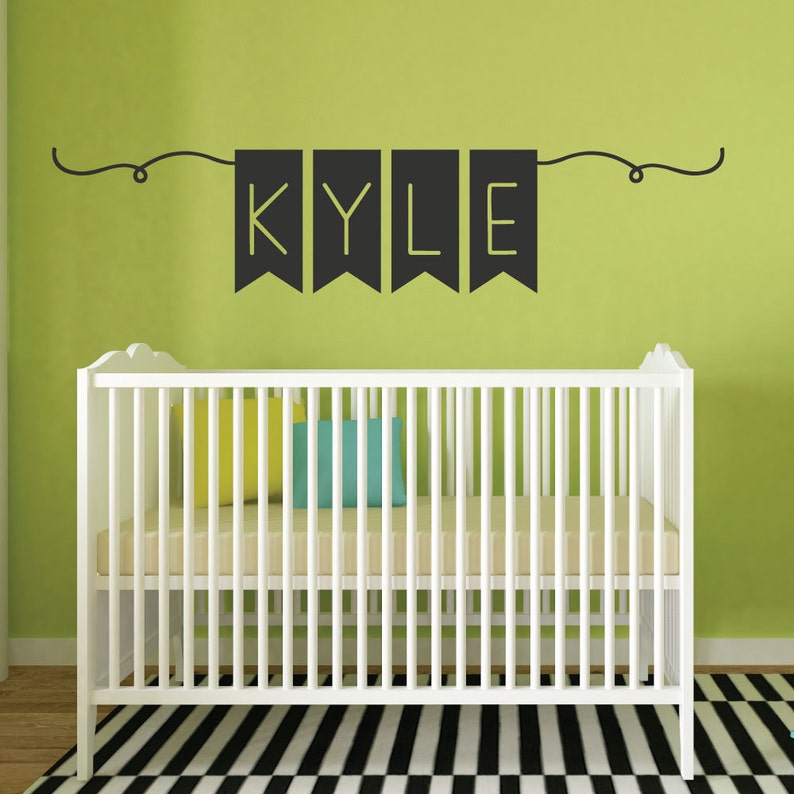 Name Wall Decal Nursery Wall Decals Wall Decals for Kids Etsy