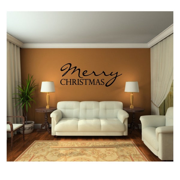 Christmas Decor - Christmas Decorations - Holiday Decor - Holiday Decorations - Merry Christmas - Wall Decals - Wall Stickers - Wall Art
