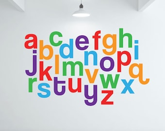 Alphabet Wall Decals - Nursery Wall Decals - Alphabet Decals - Alphabet Wall Decor - Wall Decals for Kids - Alphabet Stickers