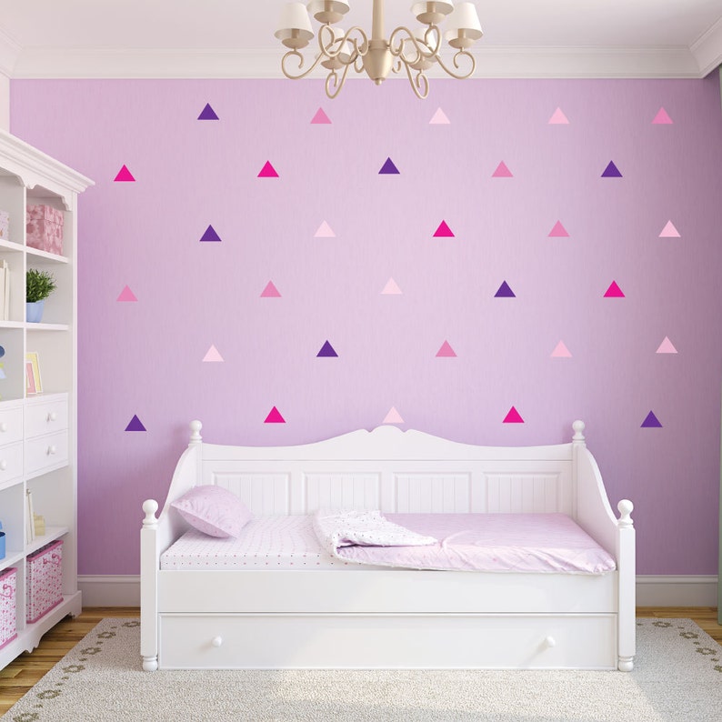 Triangle Wall Decals Geometric Decal Wall Decals Nursery Etsy