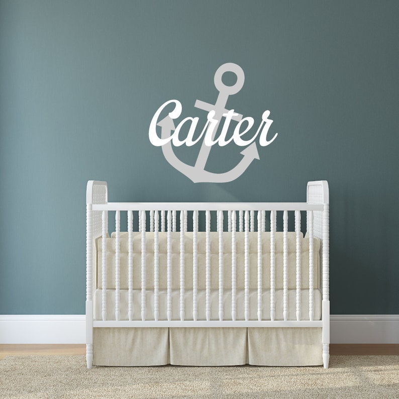 Nautical Wall Decor Nautical Wall Decals Nautical Name Etsy