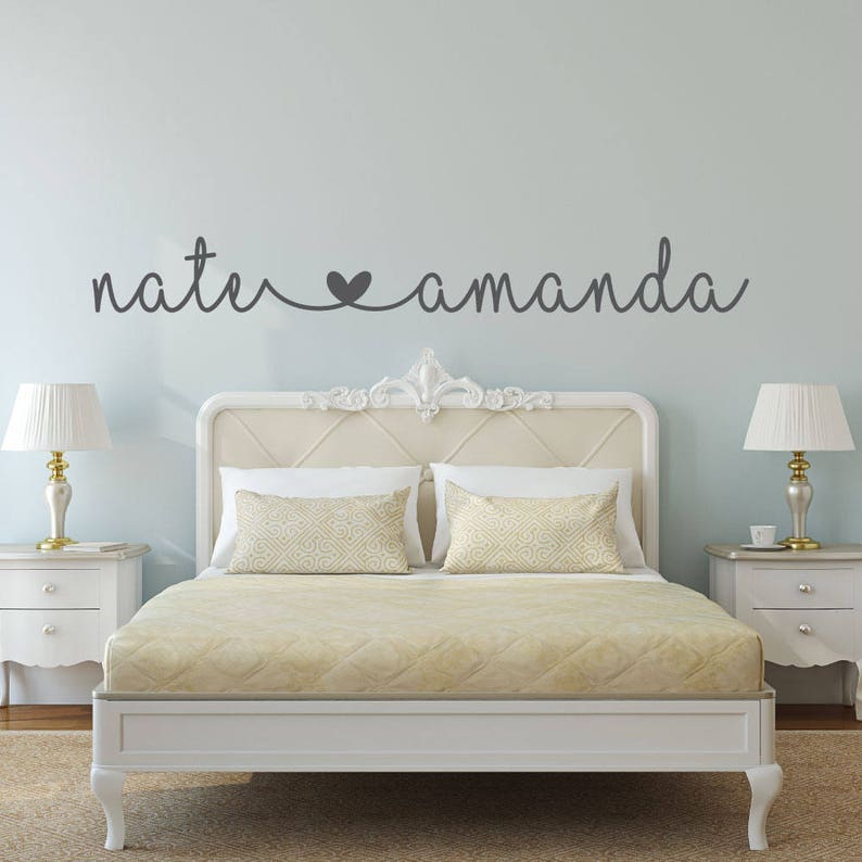 Name Decal Name Stickers Bedroom Wall Decal Bedroom Etsy