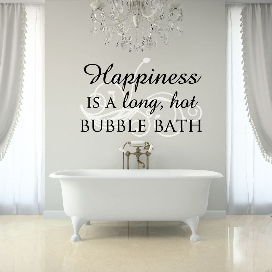 Wall Decal for Bathroom Bathroom Decal Bubble Bath Decal Etsy