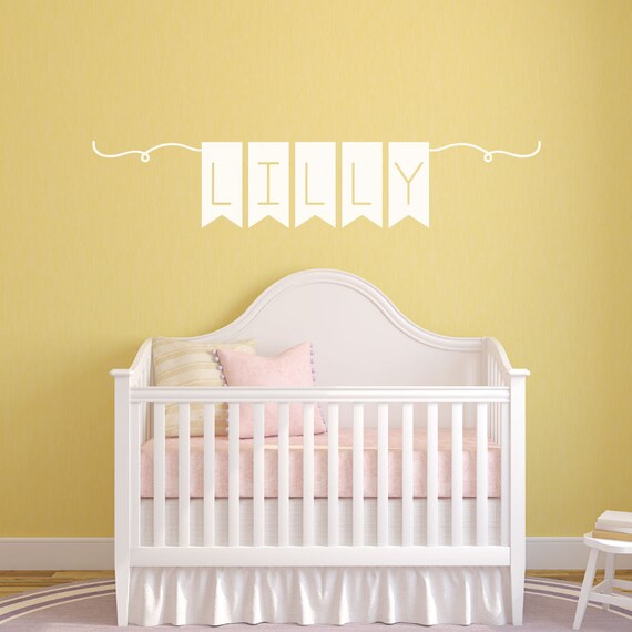 Name Wall Decal Nursery Wall Decals Wall Decals for Kids Etsy