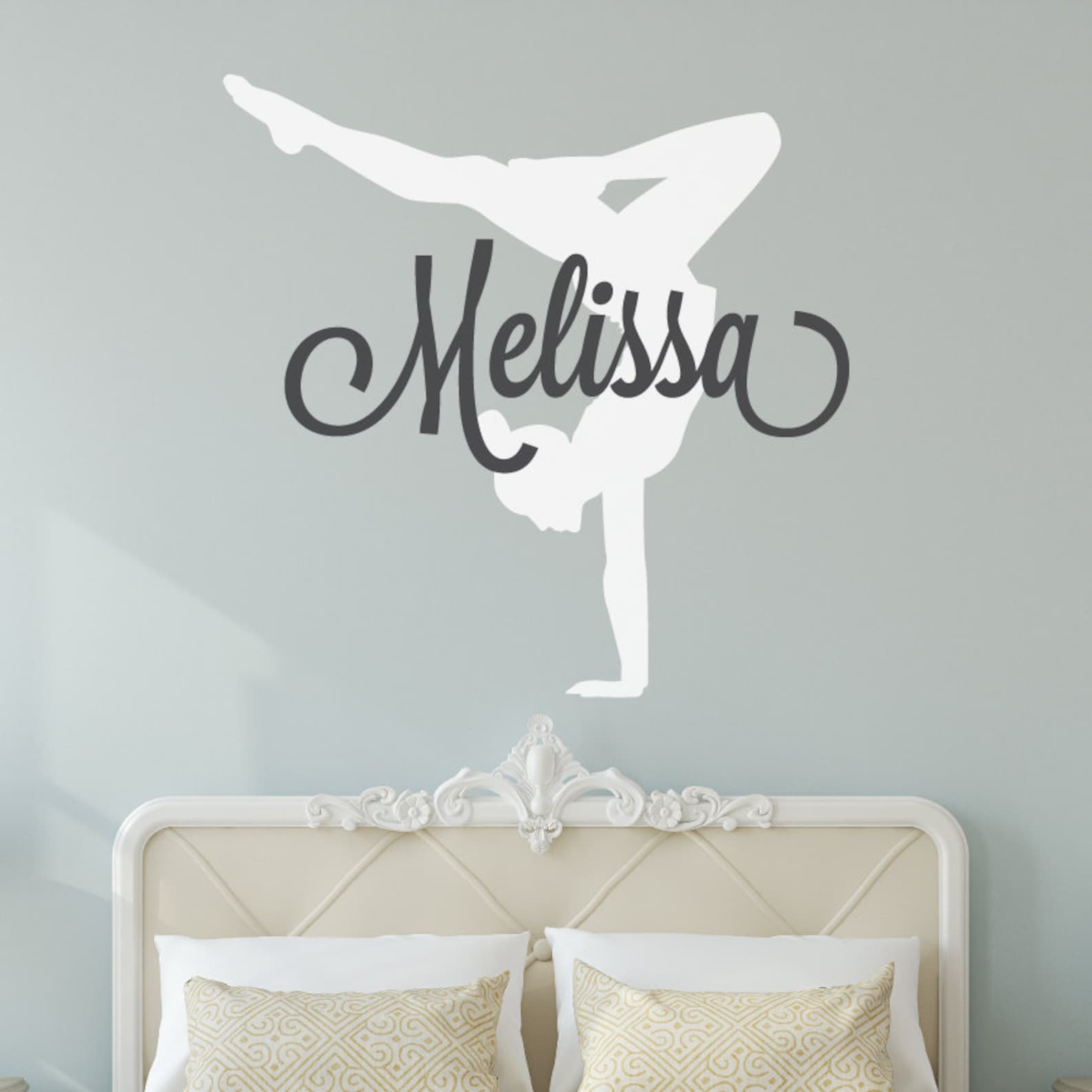 Gymnastics Wall Decals Gymnastics Decal Gymnastics Wall Etsy