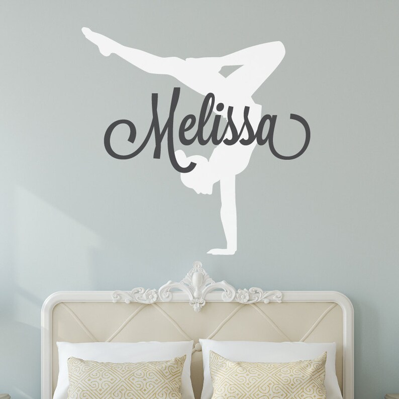 Gymnastics Wall Decals Gymnastics Decal Gymnastics Wall Etsy