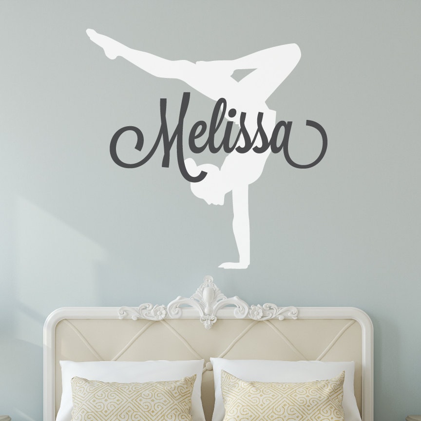 Gymnastics Wall Decals Gymnastics Decal Gymnastics Wall Etsy